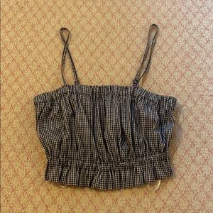 Gingham crop top